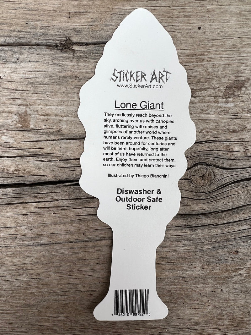 Lone Giant - Redwood Tree Sticker