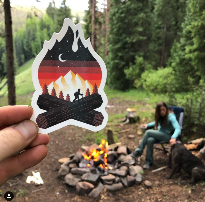 campfire decal sticker
