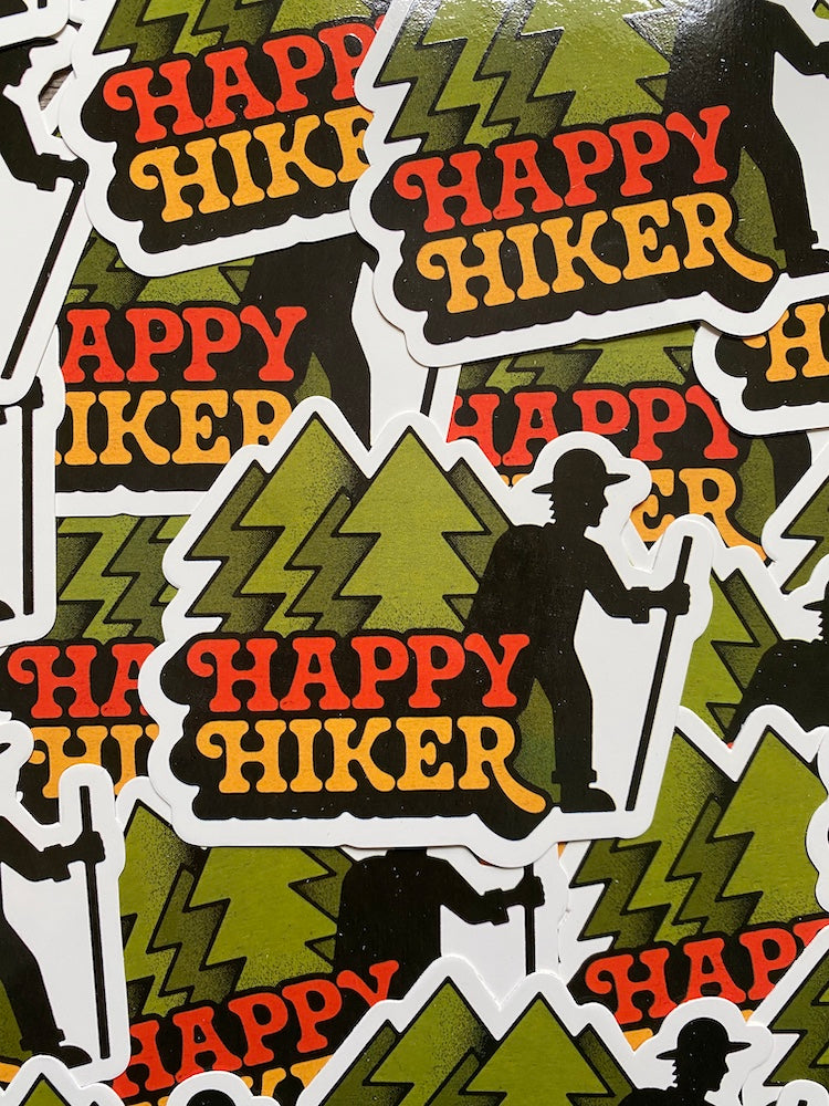 Happy Hiker Sticker
