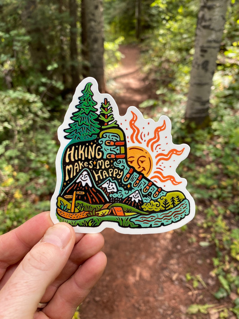 hiking sticker