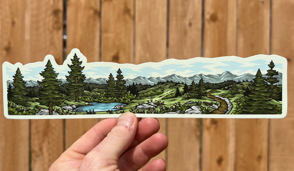 Mountain Paradise Wrap Sticker