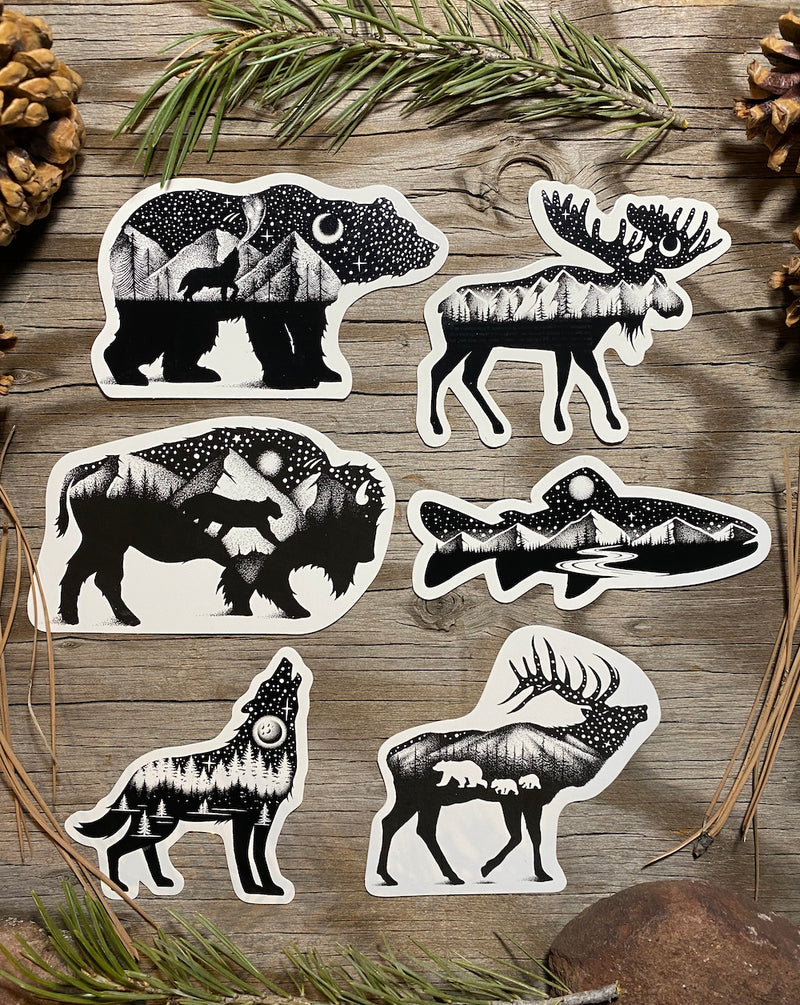 Wild Animal Sticker Collection