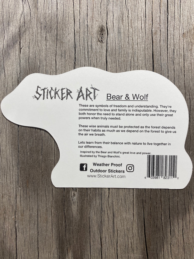 The Bear & Wolf Sticker
