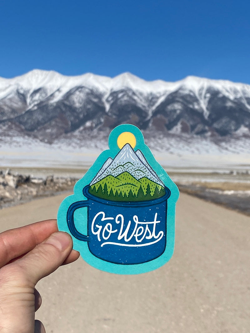 Camp Cup Go West Sticker