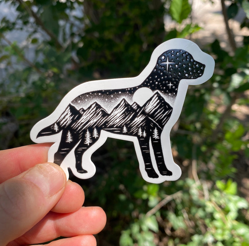 mountain dog sticker