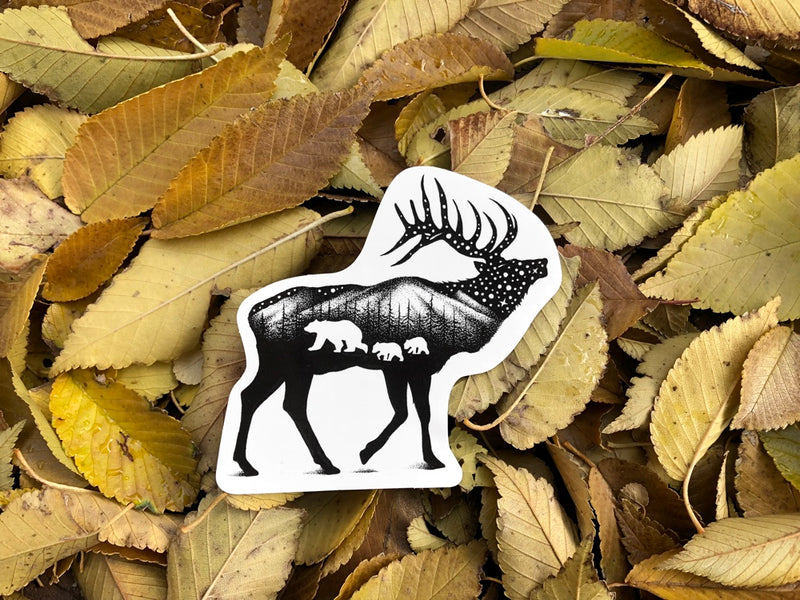cool elk sticker
