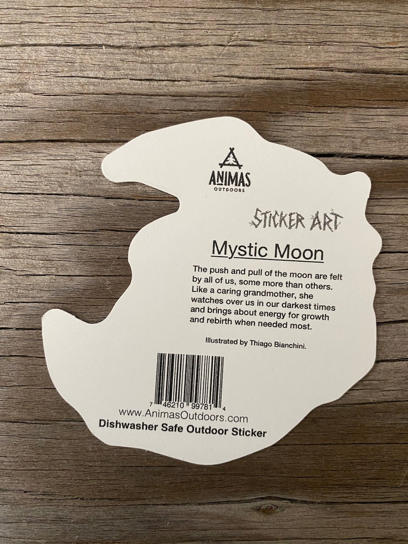 Mystic Moon Mushroom Sticker