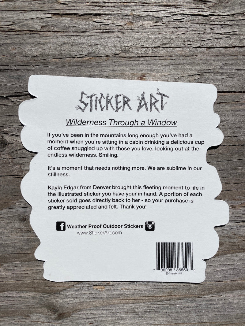 Wilderness Through A Window Sticker