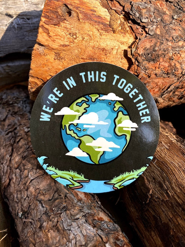 climate change sticker earth peace 