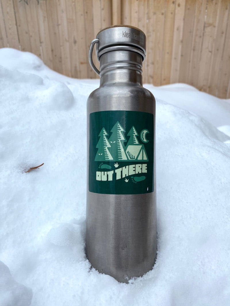 hiking decal water bottle 