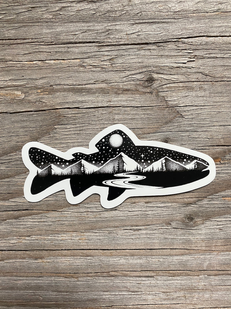 trout decal for cooler